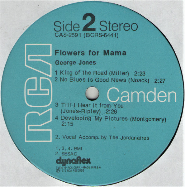 George Jones (2) : Flowers For Mama (LP, Comp, RM)