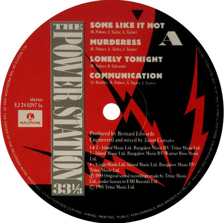 The Power Station : The Power Station 33⅓ (LP, Album)