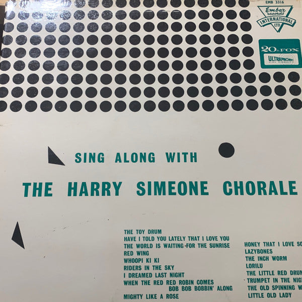 The Harry Simeone Chorale : Sing Along With (LP, Album)