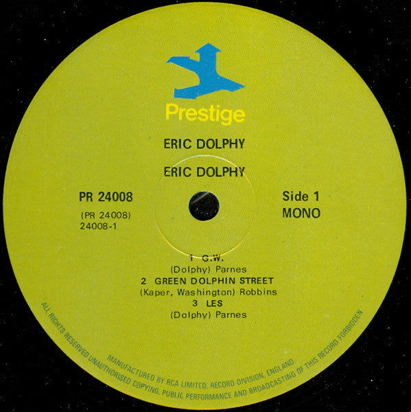 Eric Dolphy : Dolphy (2xLP, Comp, Mono, RM)