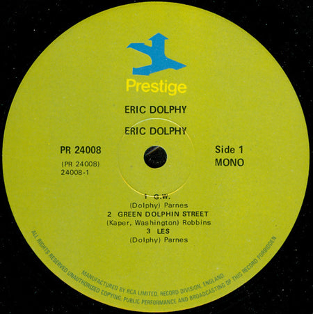Eric Dolphy : Dolphy (2xLP, Comp, Mono, RM)