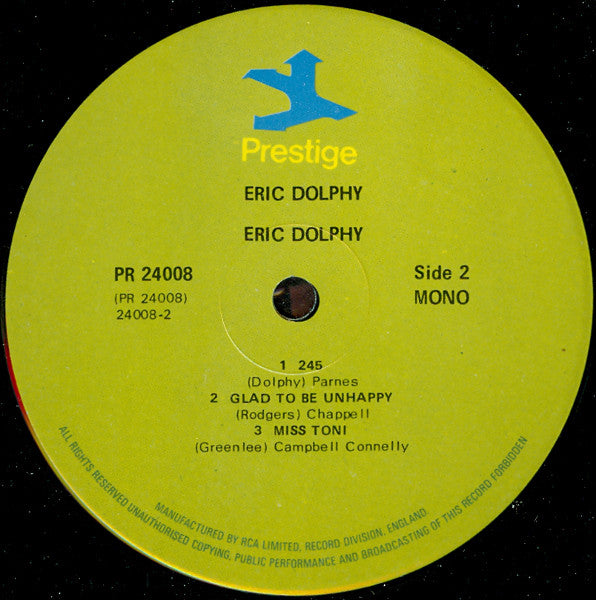 Eric Dolphy : Dolphy (2xLP, Comp, Mono, RM)