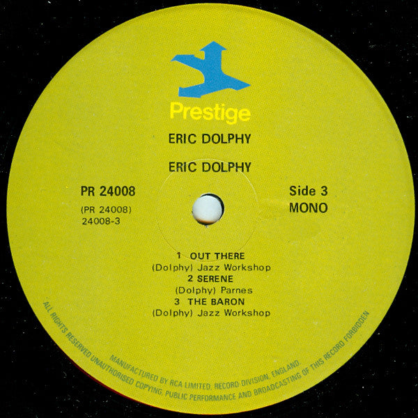 Eric Dolphy : Dolphy (2xLP, Comp, Mono, RM)