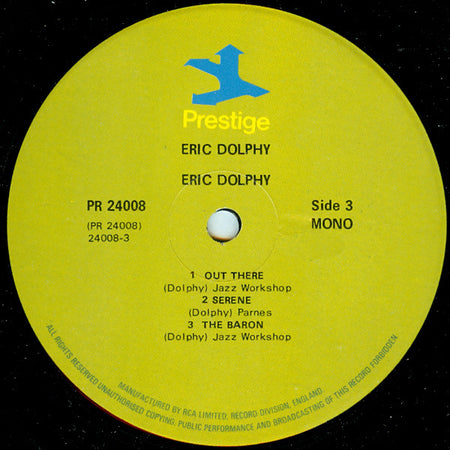 Eric Dolphy : Dolphy (2xLP, Comp, Mono, RM)