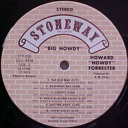 Howard "Howdy" Forrester* : Big Howdy (LP, Album)