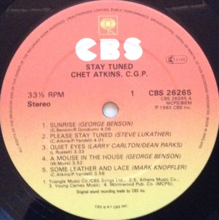 Chet Atkins : Stay Tuned (LP, Album)