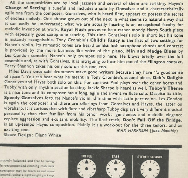 Tubby Hayes And The Paul Gonsalves All Stars : Change Of Setting (LP, Mono)