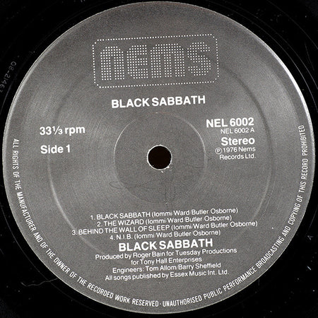 Black Sabbath : Black Sabbath (LP, Album, RE, Gat)