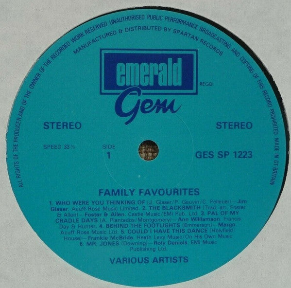 Various : Family Favourites - Volume 1 (LP, Comp)