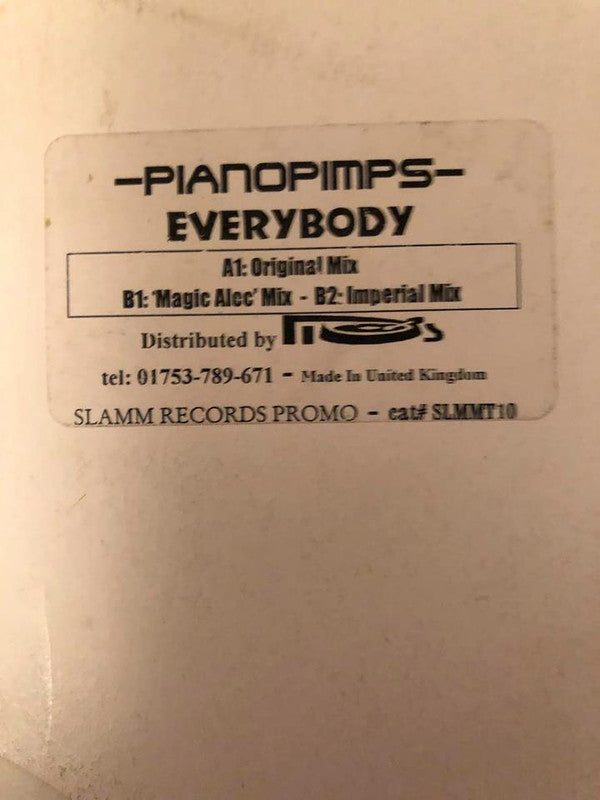 Piano Pimps : Everybody (12", Promo, W/Lbl)