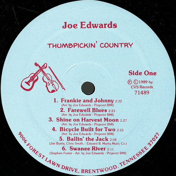 Joe Edwards (4) : Thumbpickin' Country By Joe Edwards (2xLP, Album)