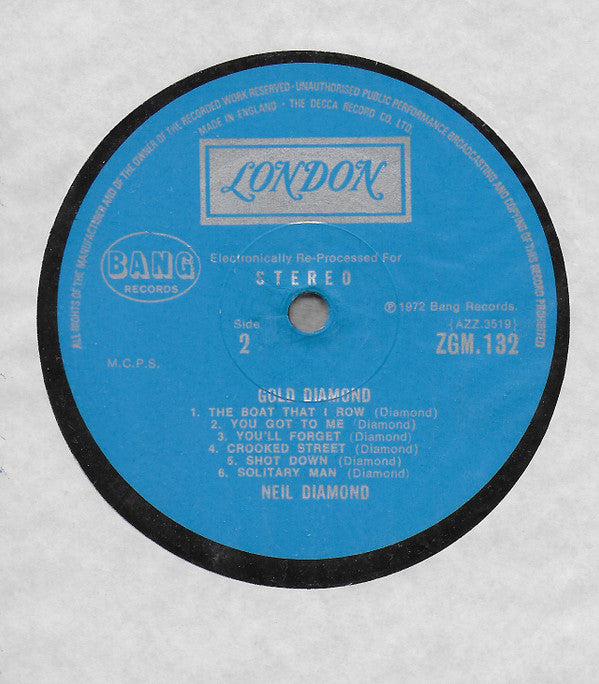 Neil Diamond : Gold Diamond (LP, Comp, Lef)