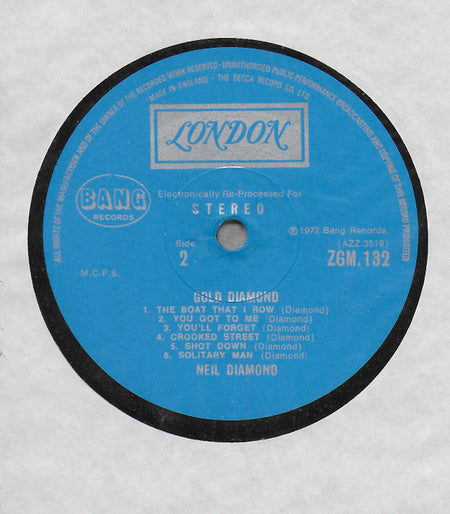 Neil Diamond : Gold Diamond (LP, Comp, Lef)