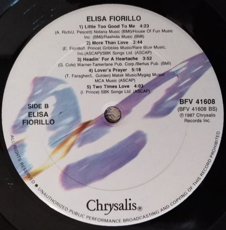 Elisa Fiorillo : Elisa Fiorillo (LP, Album)