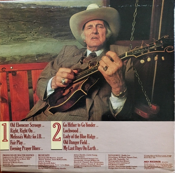 Bill Monroe : Master Of Bluegrass (LP, Album, RE)