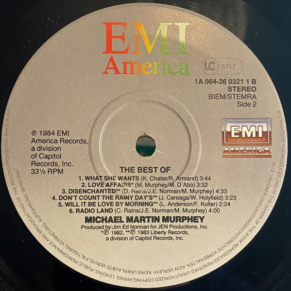 Michael Martin Murphey : The Best Of Michael Martin Murphey (LP, Comp)