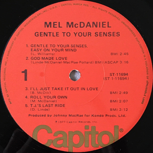Mel McDaniel : Gentle To Your Senses (LP, Album, Los)