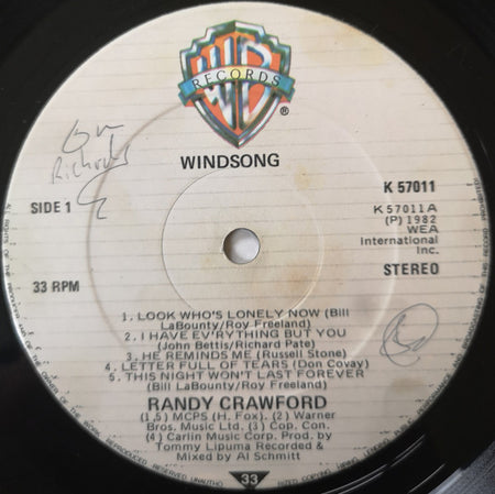 Randy Crawford : Windsong (LP, Album)