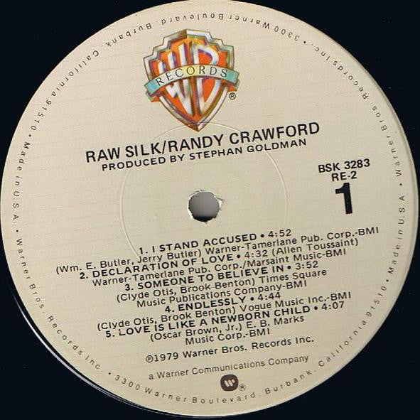 Randy Crawford : Raw Silk (LP, Album, RP, Win)