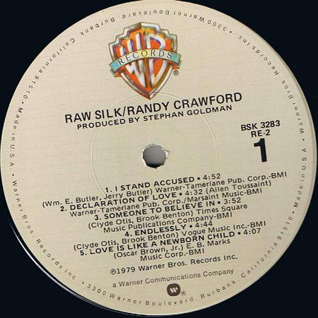 Randy Crawford : Raw Silk (LP, Album, RP, Win)