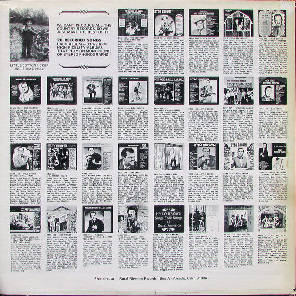 Dick Unteed And The Pine Mountain Boys (3) : Old Time Comedy Favorites (LP)