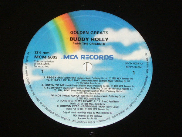 Buddy Holly : Golden Greats (LP, Comp)