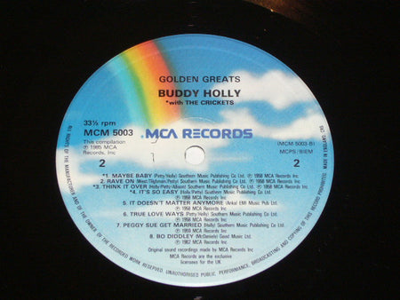 Buddy Holly : Golden Greats (LP, Comp)