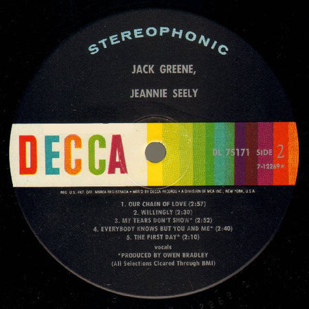 Jack Greene, Jeannie Seely : Jack Greene, Jeannie Seely (LP, Album)