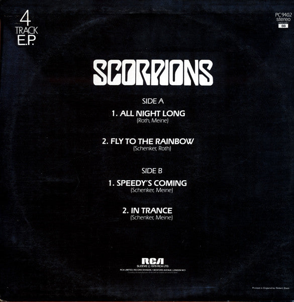 Scorpions : All Night Long (12", EP)