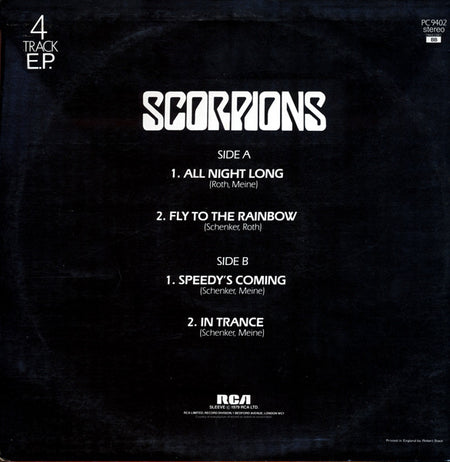 Scorpions : All Night Long (12", EP)