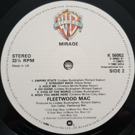 Fleetwood Mac : Mirage (LP, Album)