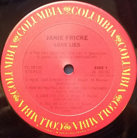 Janie Fricke : Love Lies (LP, Album, Car)