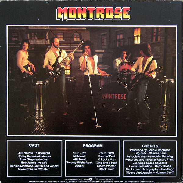 Montrose (2) : Warner Bros. Presents Montrose (LP, Album, RE)