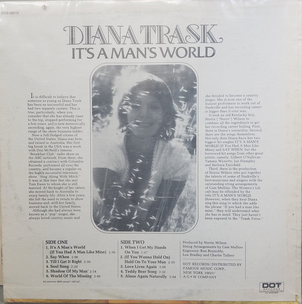 Diana Trask : It's A Man's World (LP, Album)