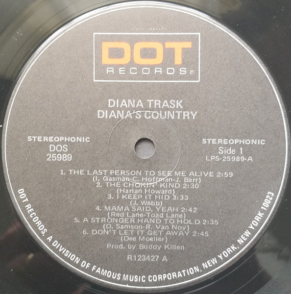 Diana Trask : Diana's Country (LP, Album)