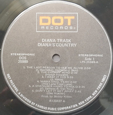 Diana Trask : Diana's Country (LP, Album)
