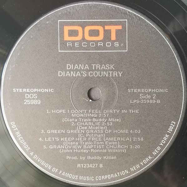 Diana Trask : Diana's Country (LP, Album)