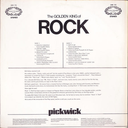 Bill Haley And His Comets : The Golden King Of Rock (LP, Comp)