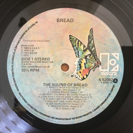 Bread : The Sound Of Bread (LP, Comp, RP, Glo)