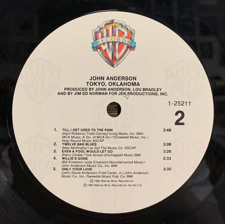 John Anderson (3) : Tokyo, Oklahoma (LP, Album, All)