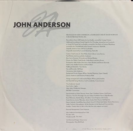John Anderson (3) : Tokyo, Oklahoma (LP, Album, All)