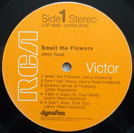 Jerry Reed : Smell The Flowers (LP, Album, Roc)