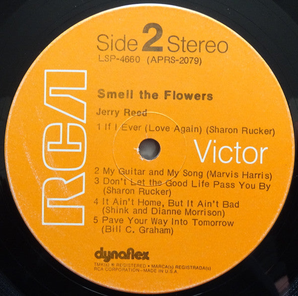 Jerry Reed : Smell The Flowers (LP, Album, Roc)