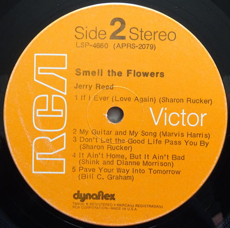 Jerry Reed : Smell The Flowers (LP, Album, Roc)