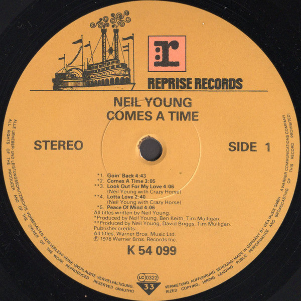 Neil Young : Comes A Time (LP, Album, RE, Ger)