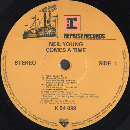 Neil Young : Comes A Time (LP, Album, RE, Ger)