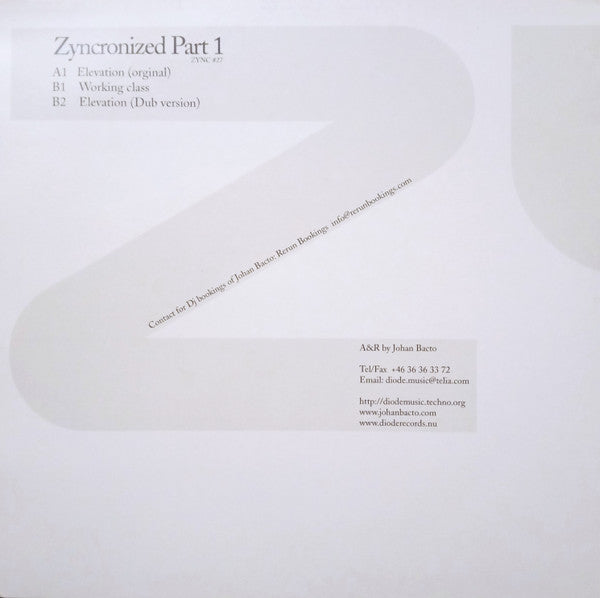 Hertz & Johan Bacto : Zyncronized Part 1 (12")