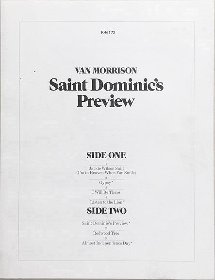 Van Morrison : Saint Dominic's Preview (LP, Album, Gre)