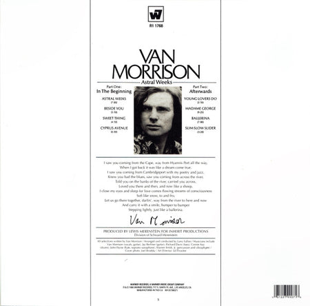 Van Morrison : Astral Weeks (LP, Album, RE, RP, 180)