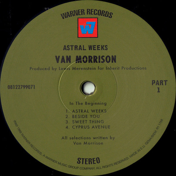 Van Morrison : Astral Weeks (LP, Album, RE, RP, 180)